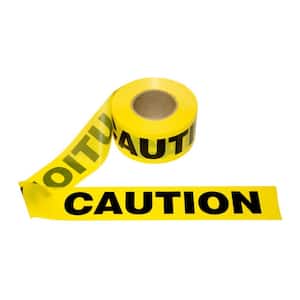 3 in. x 1000 ft. Yellow Caution Barricade Tape