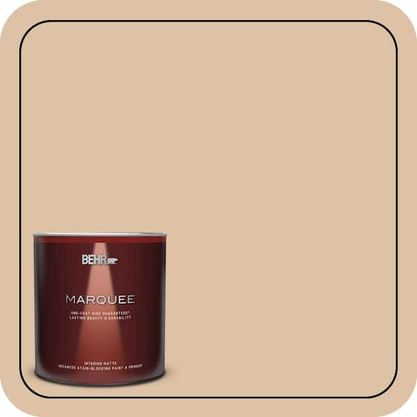 BEHR MARQUEE 1 qt. #N280-3 Louvre Matte Interior Paint & Primer