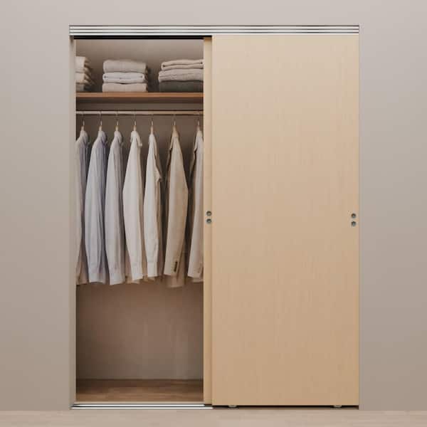 Impact Plus 48 in. x 80 in. Smooth Flush Stain Grade Maple Solid