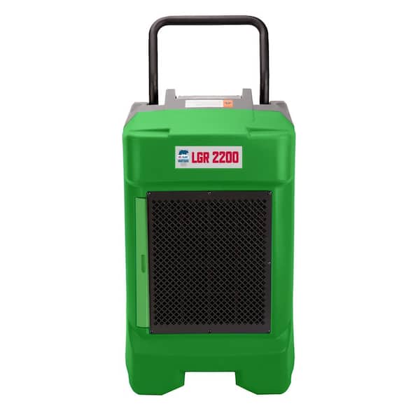 B-Air VG-2200 225 Pint Commercial LGR Dehumidifier for Water Damage Restoration Equipment Mold Remediation, Green