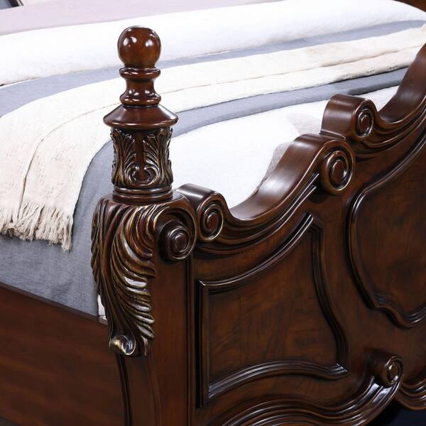クリーム系柄付き　ヴィンテージ本3冊セット♪ Furniture of America Merchiz 3-Piece Brown Wood Frame King