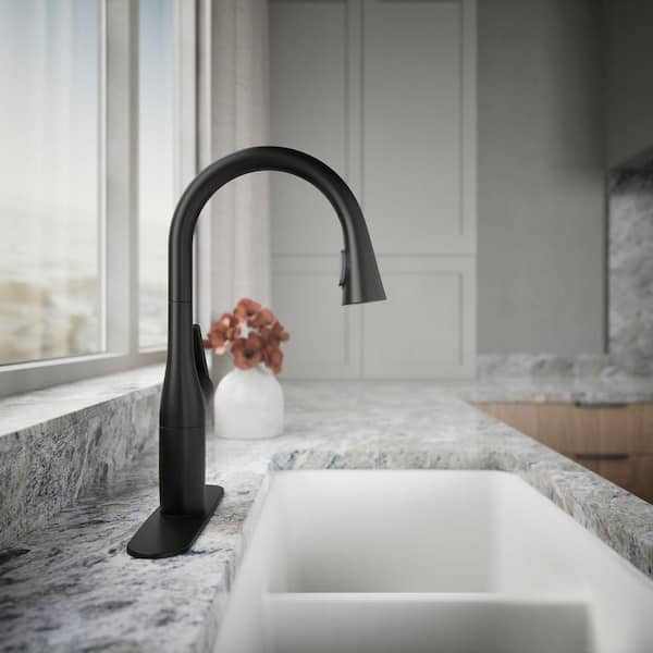 KOHLER Safia 1-Handle Pull Down Sprayer Kitchen Faucet with