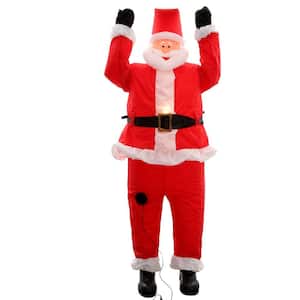 6.5 ft. Inflatable Santa Hanging from Roof
