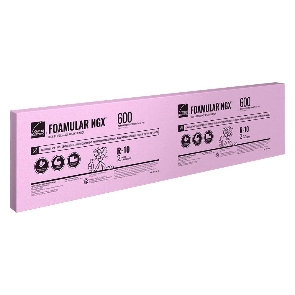 Owens Corning FOAMULAR NGX F-600 2 in. x 4 ft. x 8 ft. Square Edge