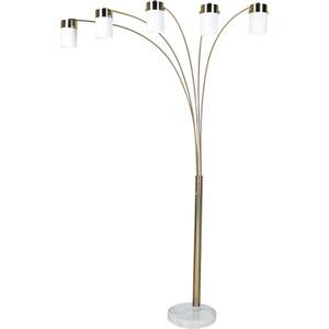 ARTIVA Aurora 39-Watt LED 92 Matt Black Arched Floor Lamp with Touch  Dimmer LED806108FB - The Home Depot