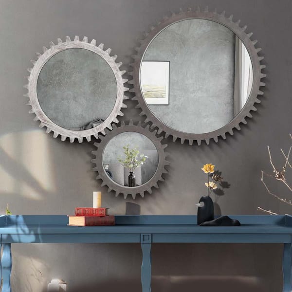 34 in. W x 34 in. H Bathroom Vanity Mirror,Vintage Round Wall