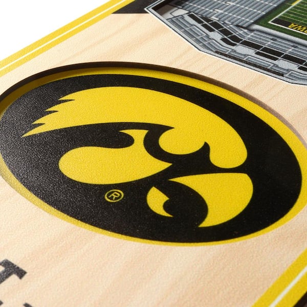 NCAA Iowa Hawkeyes 6 in. x 19 in. 3D Stadium Banner-Kinnick Stadium