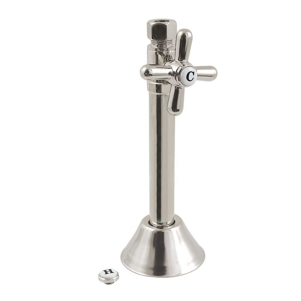 Vintage 1/2 in. Sweat x 3/8 in. Compression Brass Straight Shut Off Valve in Polished Nickel price history on PriceWatchPro