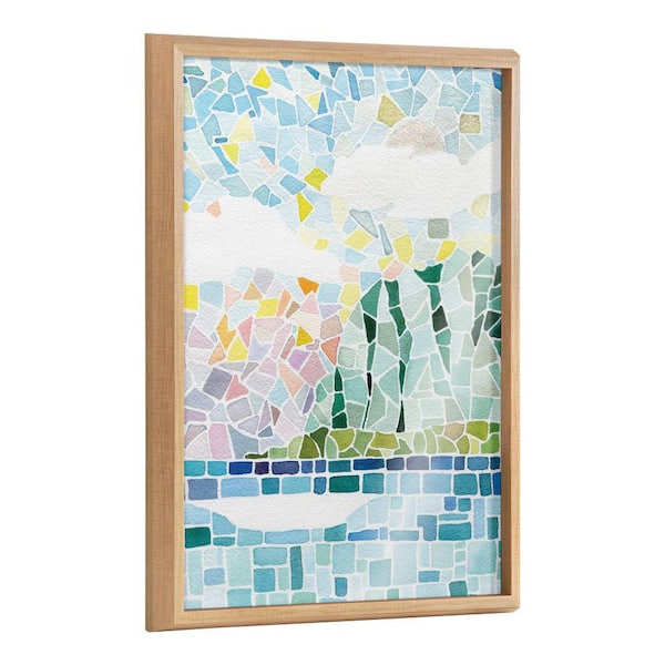 Kate and Laurel Blake "One Fine Morning" by Janet Meinke-Lau Framed Glass Art Print 18 in. x 24 in.