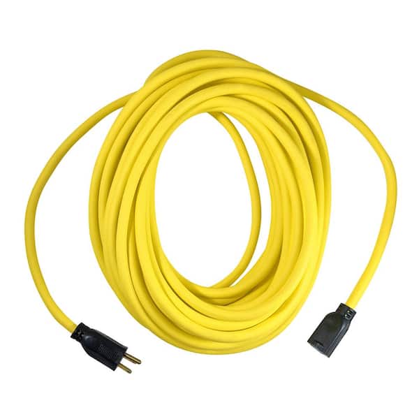 Photo 1 of 50 ft. 12/3 Extension Cord, Yellow