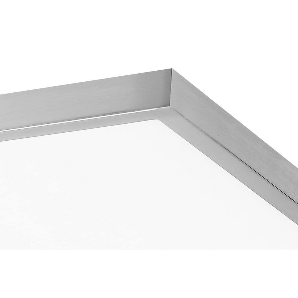 Vantage Modern Brushed Nickel LED Square Flush Mount Ceiling Light