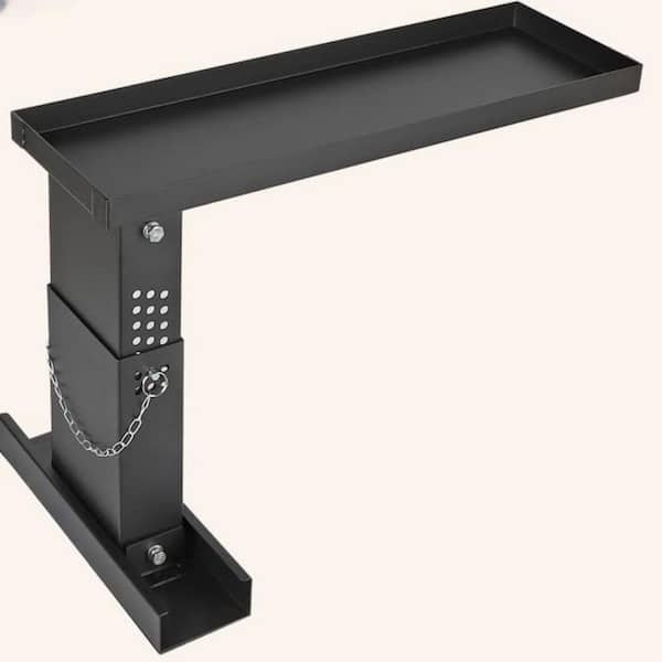 13.4 in. - 19 in. Black Carbon Steel Ladder Extender Pro, Adjustable Height Range for Single and Extension Ladders