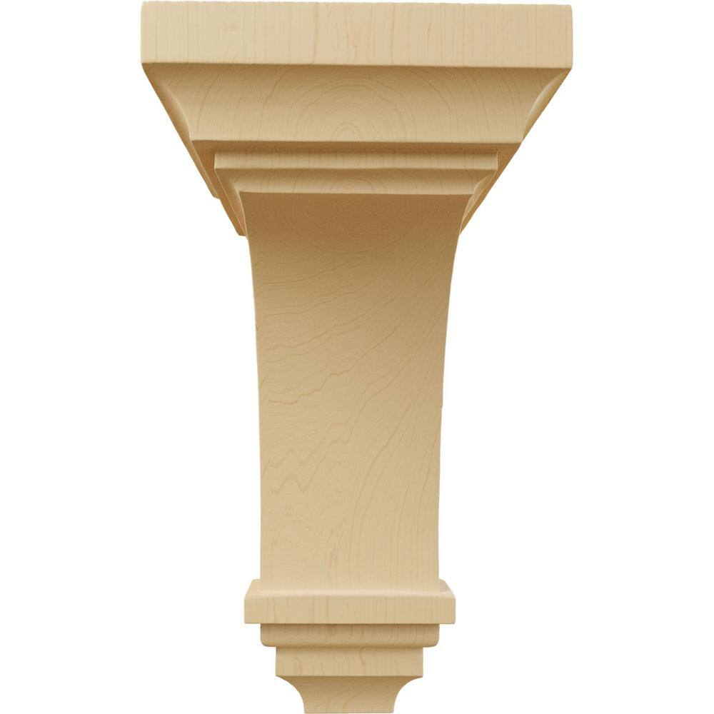 Alder 12" Hand-Carved Wood Corbel