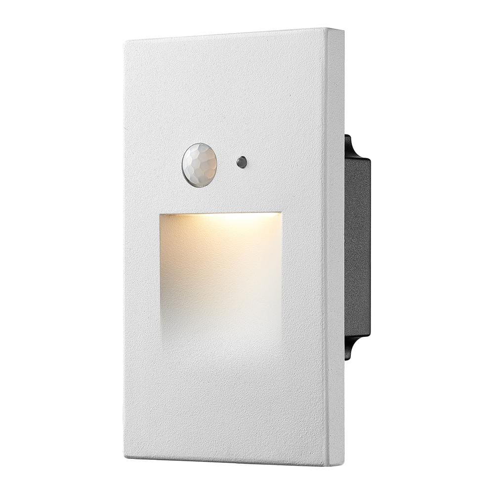 Edvivi Hardwired White Motion Sensing Vertical LED Stair Light