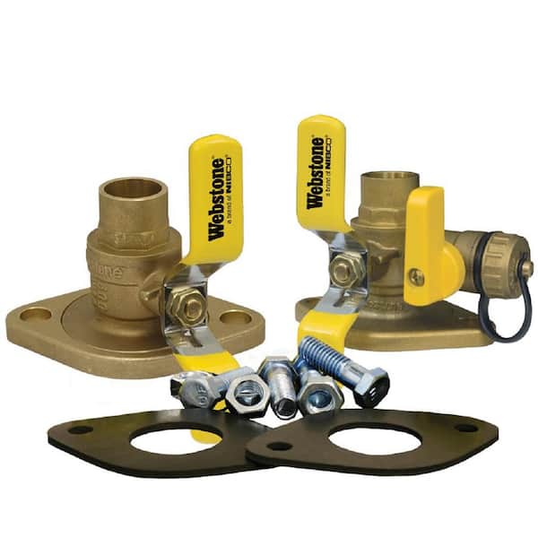 Webstone, a brand of NIBCO 1 in. Brass Lead Free Solder Isolator Circulator Pump with Drain Installation Kit