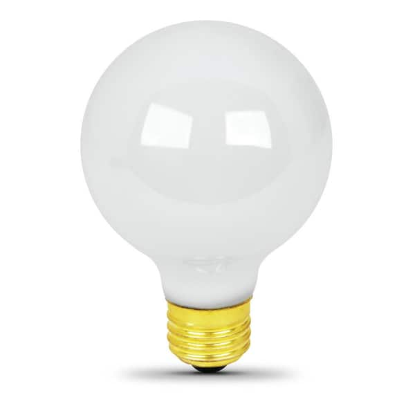 Photo 1 of 40-Watt G16.5 E12 Incandescent Light Bulb, Soft White 2700K (2-Pack)