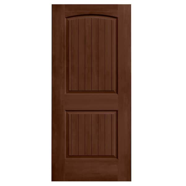 JELD-WEN 36 in. x 80 in. Santa Fe Milk Chocolate Stain Molded Composite MDF Interior Door Slab