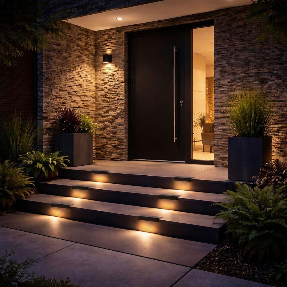 285-Lumens Low Voltage 7 in. Brown Aluminum Integrated LED Dimmable Hardwired Outdoor 5CCT Stair Light 16-Pack price history on PriceWatchPro
