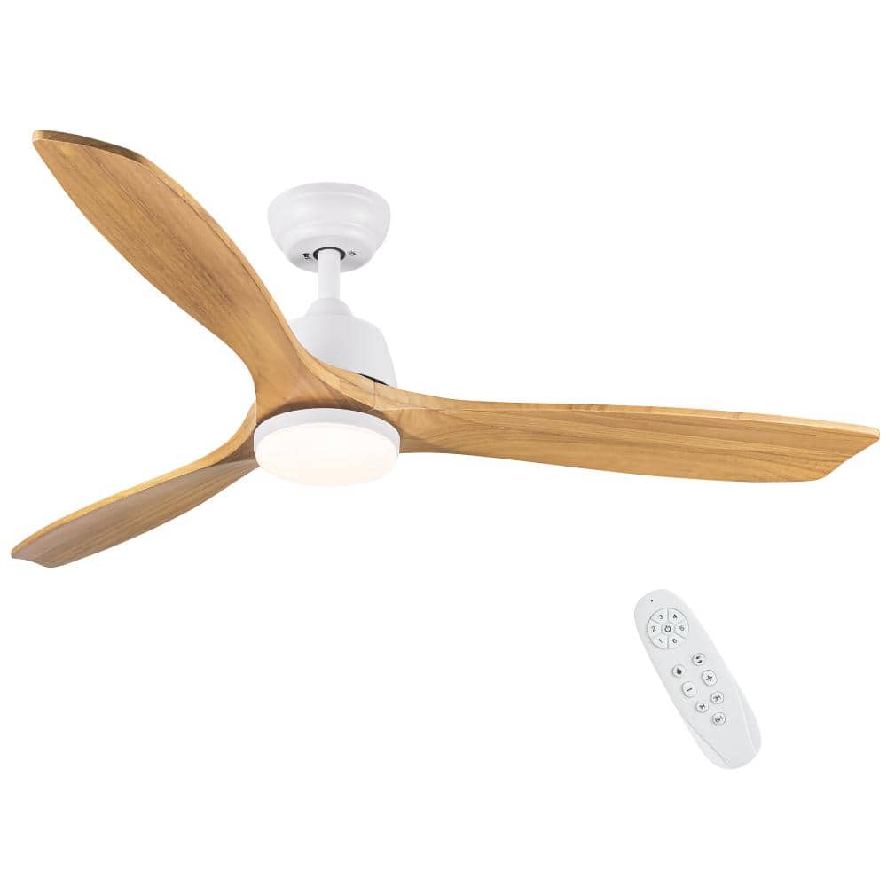 52 in. White Reversible Quiet DC Motor Downrod Mount Standard Fan with Remote Control Dimmable 6 Wind Speed price history on PriceWatchPro