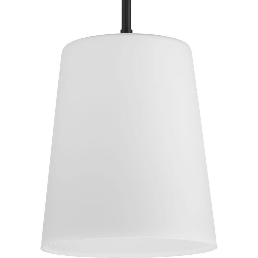 Clarion Matte Black Glass One-Light Pendant