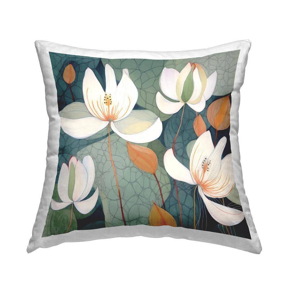 White Iris Botanicals Green Geometric Polyester 18 in. x 18 in. Throw Pillow price history on PriceWatchPro