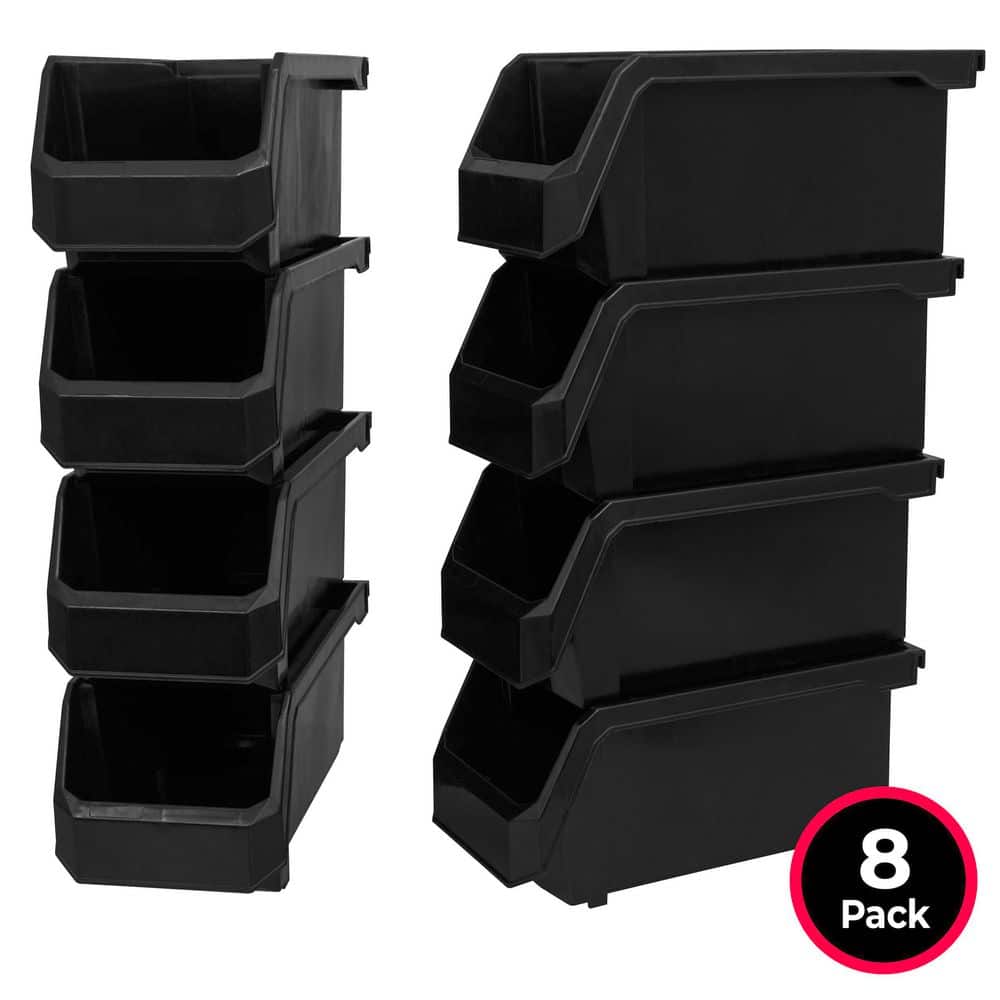 Akro-Mils Plastic Stackable Storage Bin Containers for Organizing ...