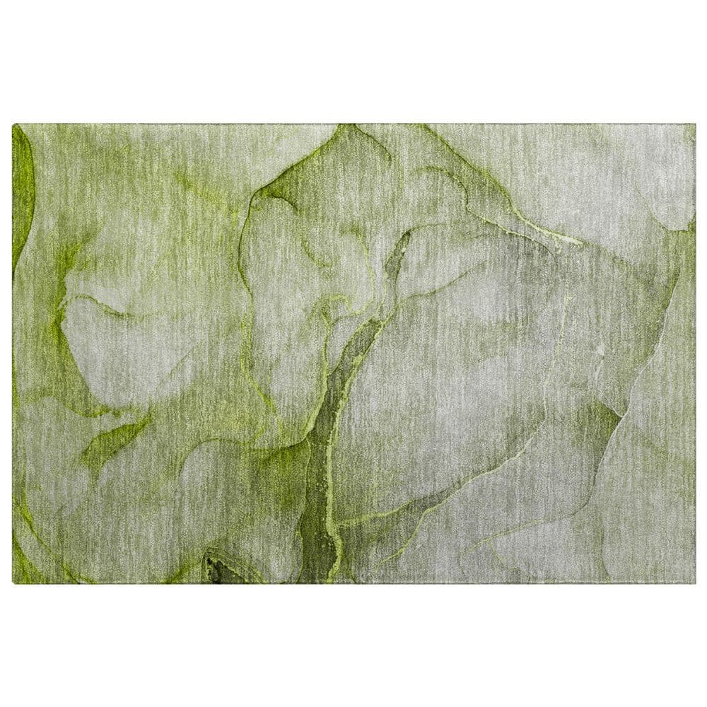 Dream Shag Premium Machine Washable Abstract ADS508 Olive 2 ft. x 3 ft. Accent Rug price history on PriceWatchPro