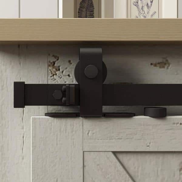 48 in. Stainless Steel Mini Sliding Barn Door Hardware Kit