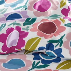 Company Kids Joyful Flower Organic Cotton Percale Comforter Set