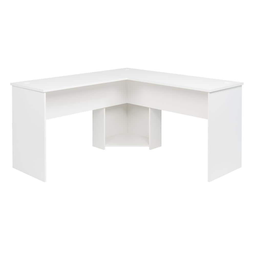 Prepac Sonoma 56 in. Rectangular White Computer Desk with Adjustable Shelf  WEHR-0801-1 - The Home Depot