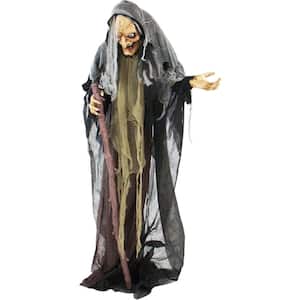 71 in. Touch Activated Animatronic Witch