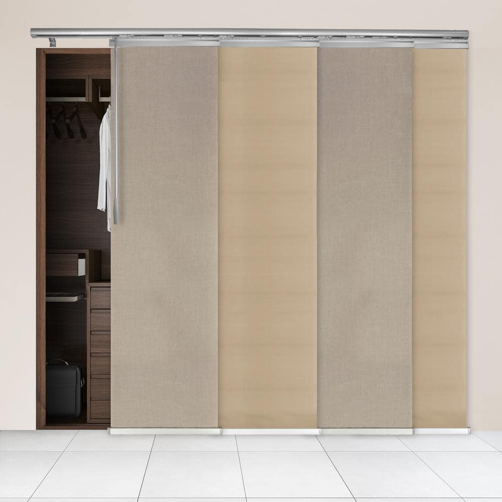 Kamelya Adjustable Sliding Single Rail Track with 23.5 in. Slates, Extendable 48 in. to 88 in. W x 94 in. L price history on PriceWatchPro