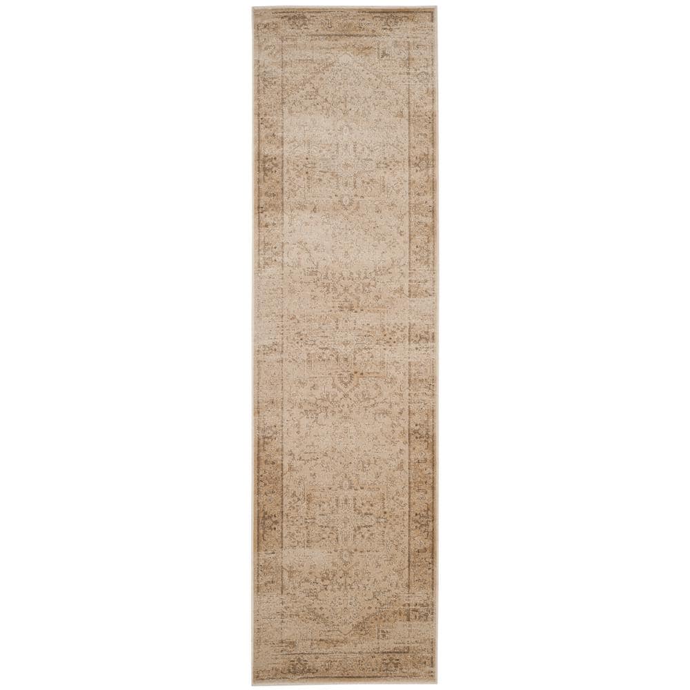 Vintage Gray Viscose Runner Rug 2'2" x 8'