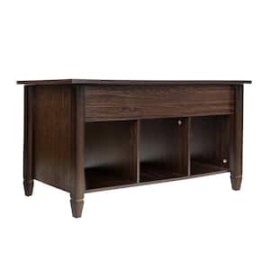 41.1 in. Brown 19.3 in. Rectangle MDF Coffee Table with Lift Top