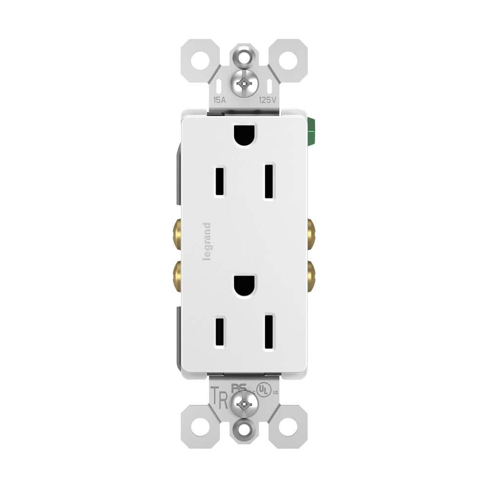 radiant 15 Amp 125-Volt Tamper Resistant Decorator Duplex Outlet, White price history on PriceWatchPro