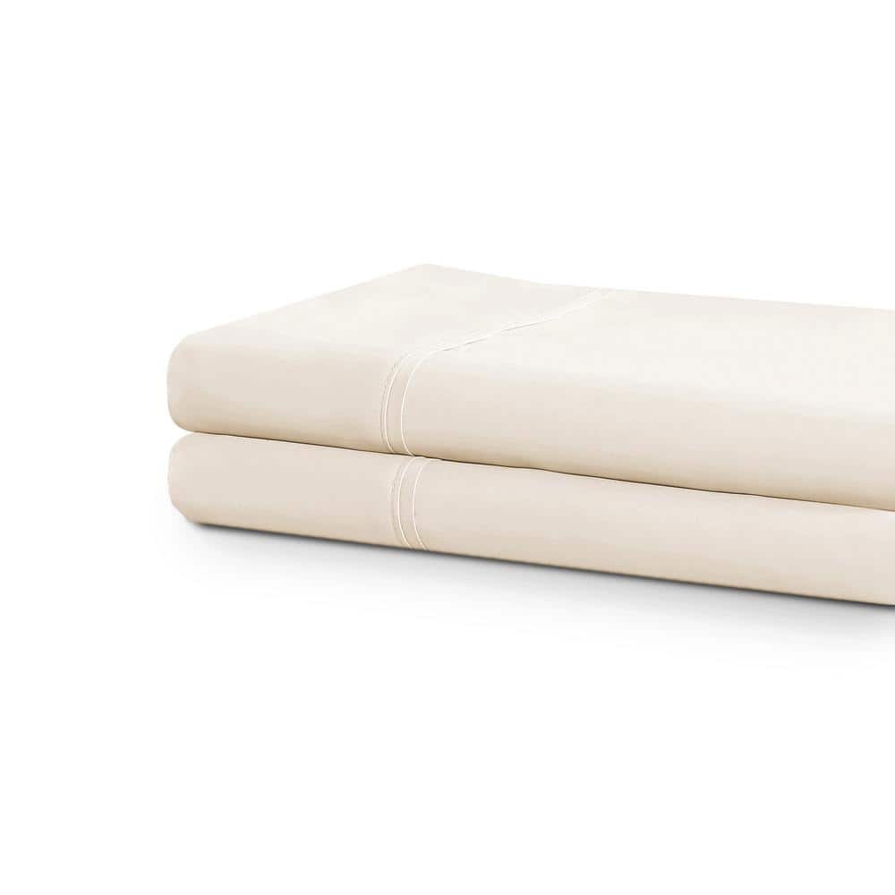 Cream Ultra Soft Polyester King Pillowcase Set