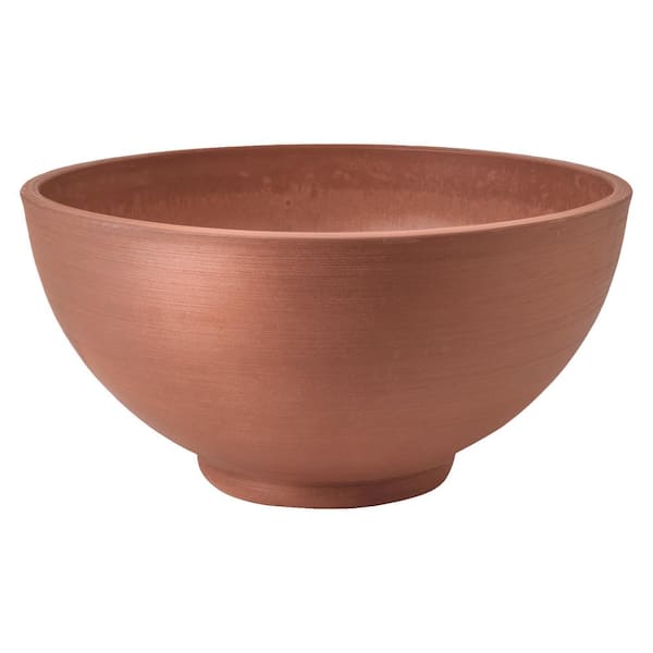 Arcadia Garden Products Simplicity Bowl 16 in. x 8 in. Terra Cotta PSW Pot