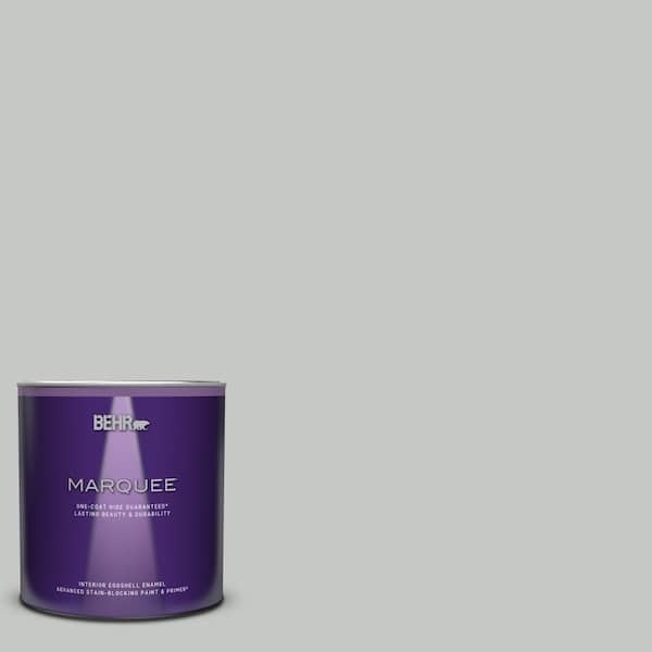 BEHR MARQUEE 1 qt. #BNC-07 Frosted Silver Eggshell Enamel Interior Paint & Primer
