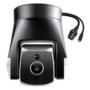 Ares Pro Biometric Auto Tracking Outdoor PTZ Wi-Fi/Ethernet Security Camera with Face Recognition in Black