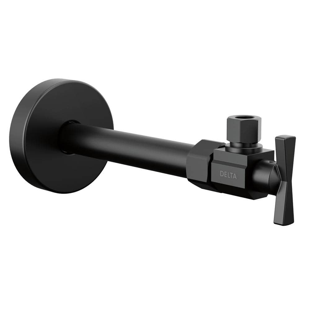 1/2 in. x 7.56 in. L Matte Black Brass Angled Supply Stop Valve price history on PriceWatchPro