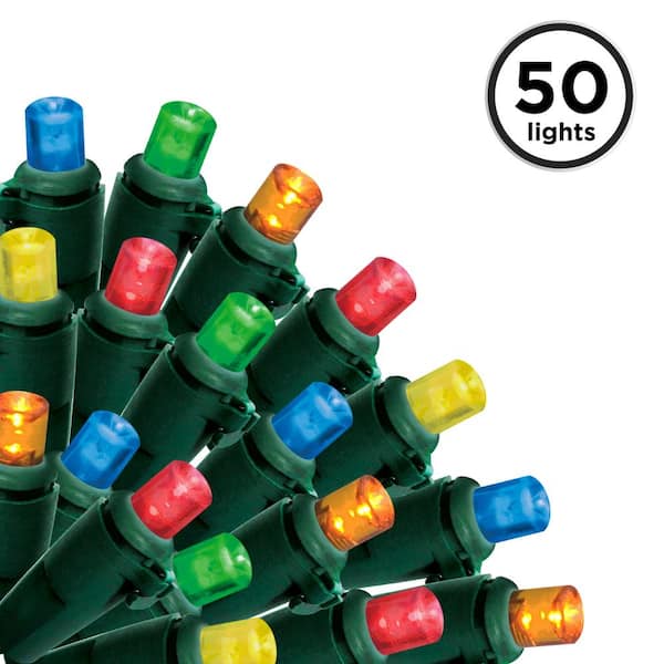 Brite Star 17 ft. 50-Count LED Multi Christmas Micro Mini Lights