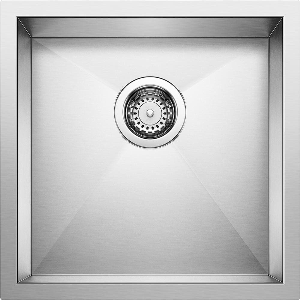 QUATRUS R0 Stainless Steel 17 in. Undermount Bar Sink