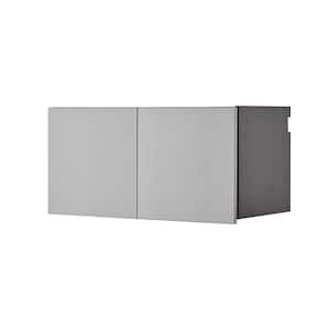 Astro Series Wood 1-Shelf Wall Mounted Garage Cabinet in Metallic Gray (32 in W x 16 in H x 16 in D)