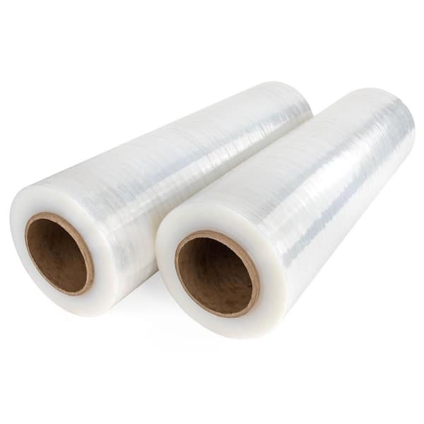 80-Gauge 18 in. x 1500 ft. Stretch Wrap Roll (2-Roll)