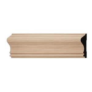 WM390 0.69 in. D x 2.63 in. W x 6 in. L Wood (Red Oak) Chair Rail Sample