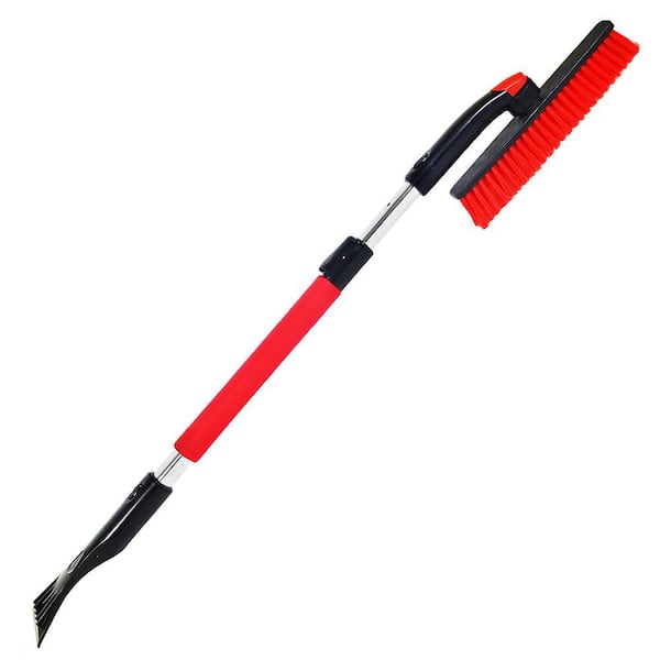 Grease Monkey Extendable Snow Brush with Rotary Brush Head Icescraper