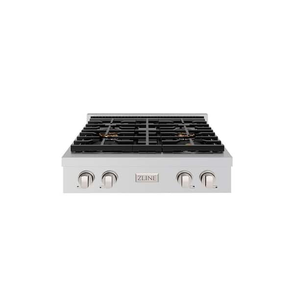 ZLINE 30 in. Paramount Gas Rangetop with 4-Burner DuoPro Cooktop in Stainless Steel (PSRT30)