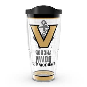 Vanderbilt University Tradition 24 oz. Clear Plastic Double Walled Insulated Tumbler with Lid