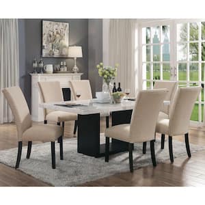 Southwind Black and Beige Side Chairs (Set of 2)