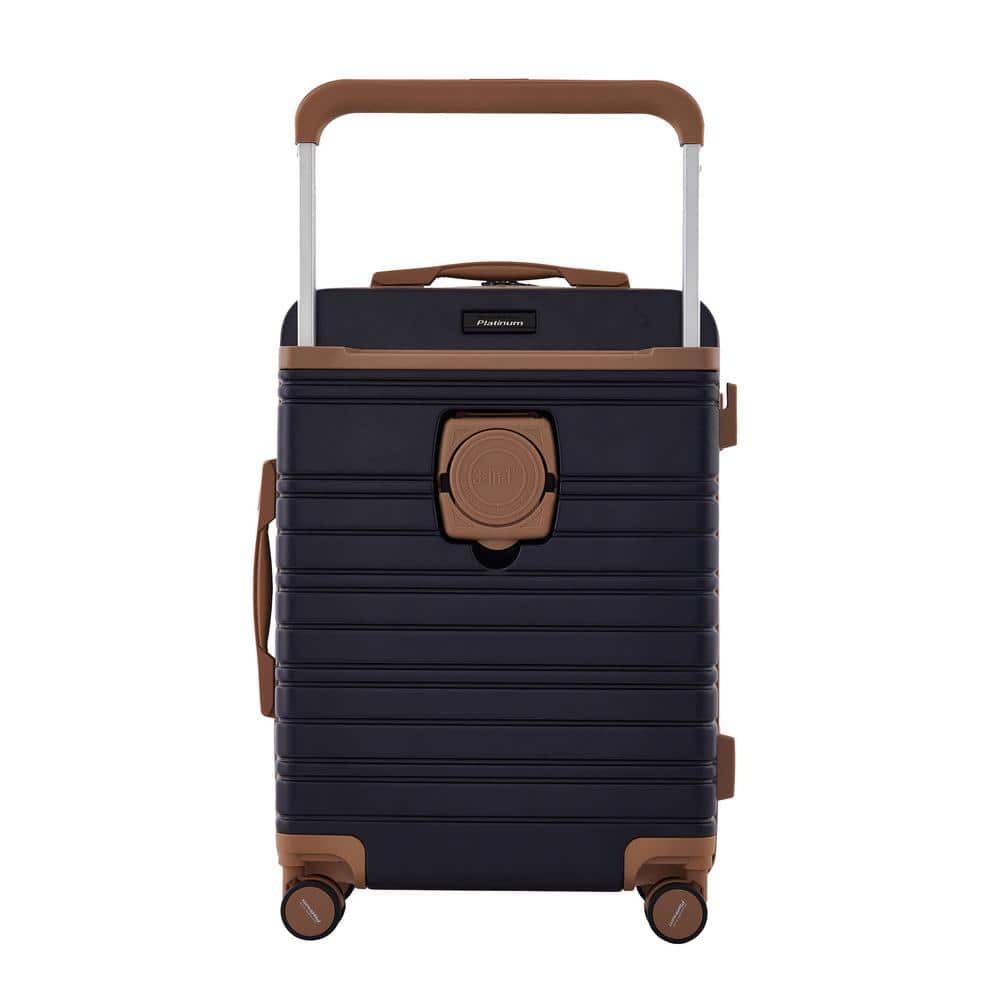 Navy Blue 2-Piece ABS Hard Shell Spinner Luggage Set